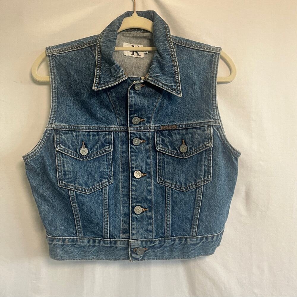 Calvin Klein Jeans Blue Denim Vest